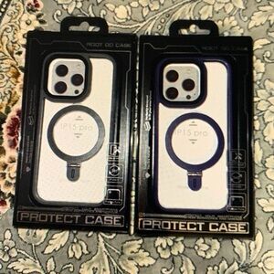 Sleek Black Protective Case for IP15 Pro